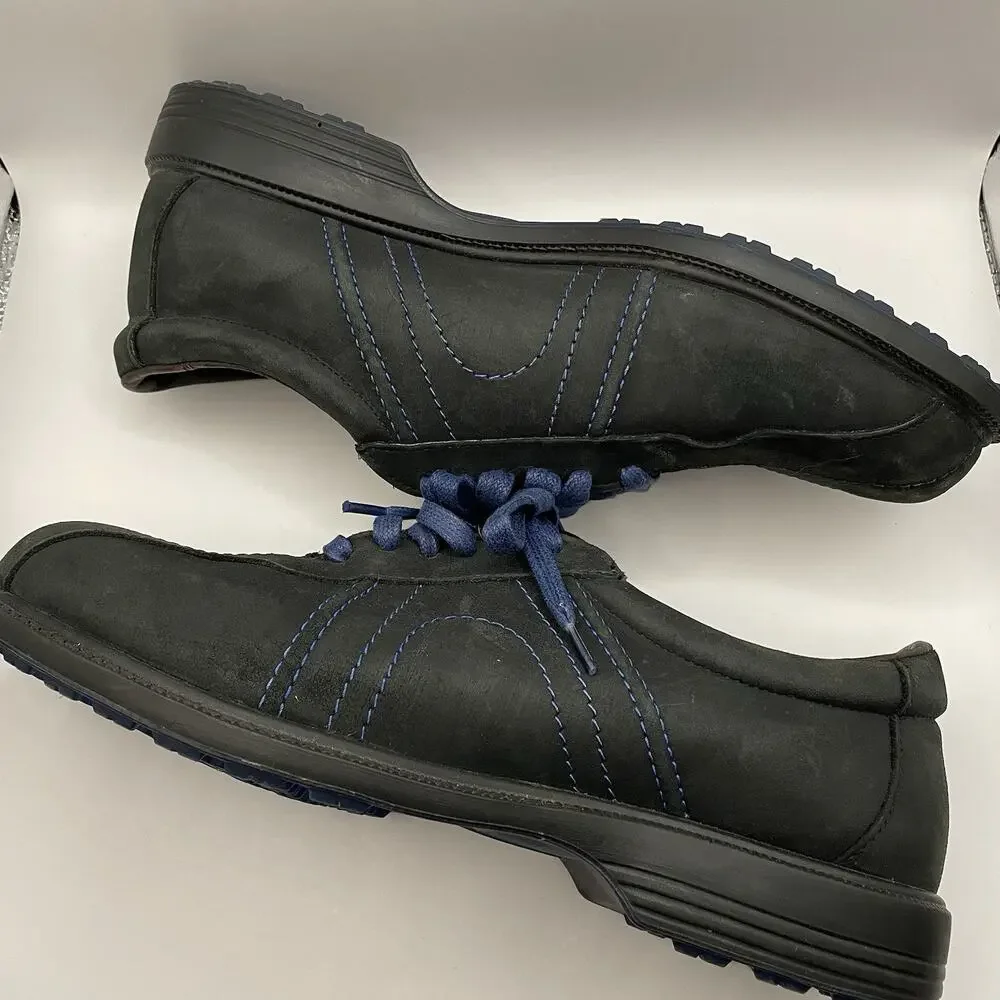 Allen Edmonds Jack Nicklaus Signature Men’s Black Leather Golf Shoes Size 9 D